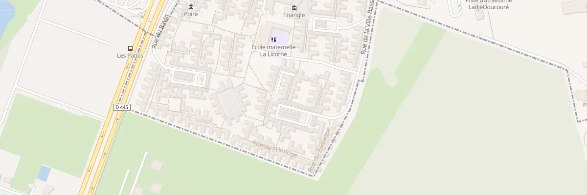 Plan du 7 All de l’Obélisque à Grigny
