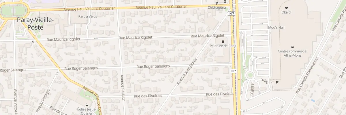 Plan du 18 Rue Roger Salengro à Paray-Vieille-Poste