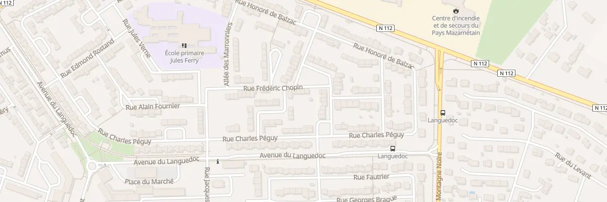 Plan du 26 Rue Frédéric Chopin à Aussillon