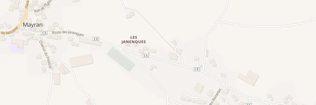 Plan du 5 Rte du Stade à Mayran