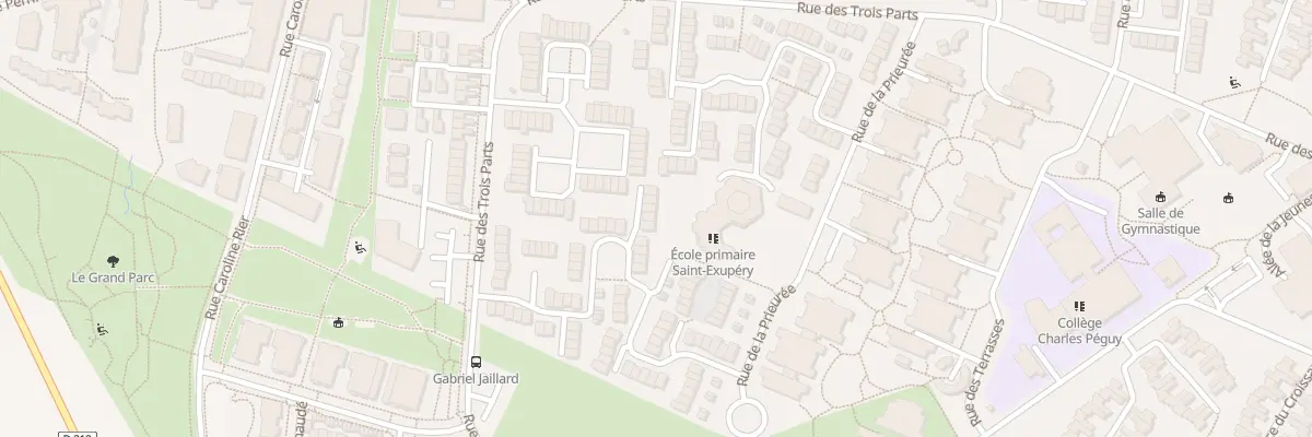 Plan du 34 Rue Gabriel Jaillard à Bondoufle