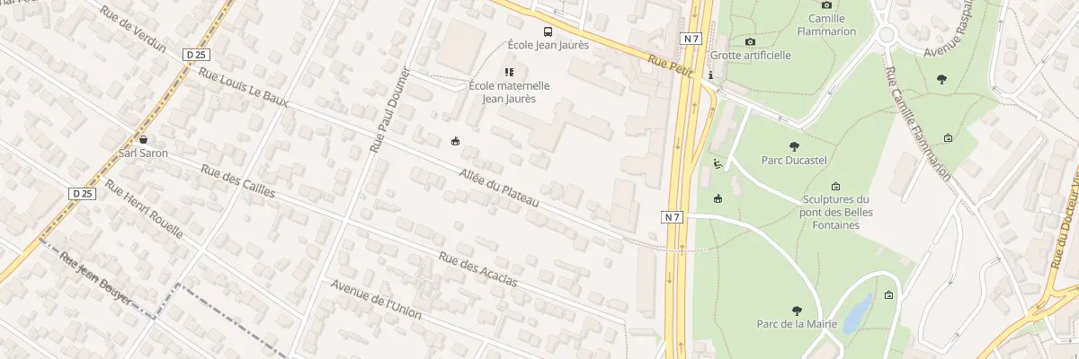 Plan du 14 All du Plateau à Juvisy-sur-Orge