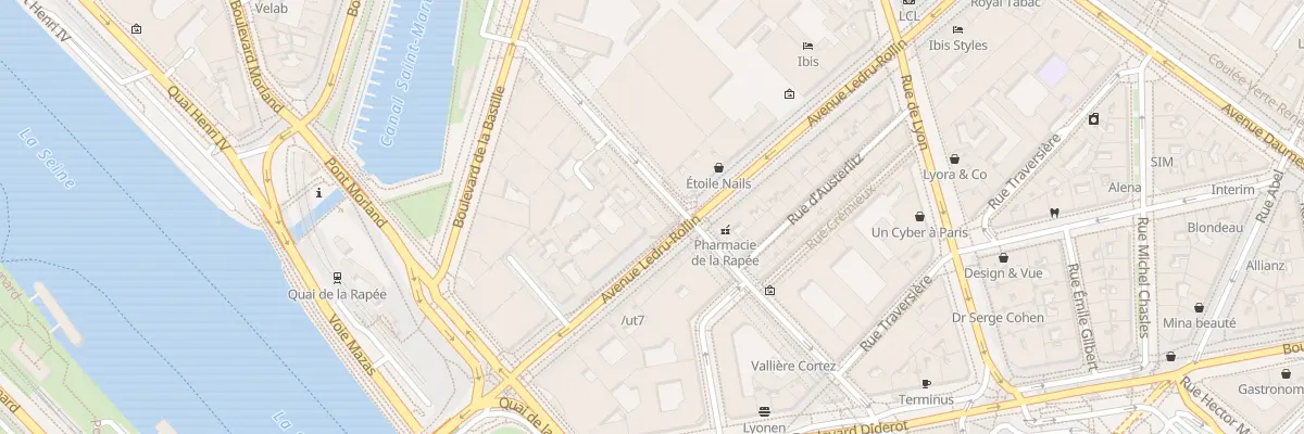 Plan du 235 Rue de Bercy à Paris 12e Arrondissement