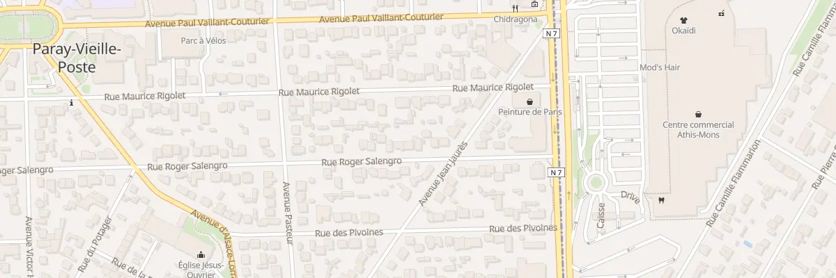 Plan du 16 Rue Roger Salengro à Paray-Vieille-Poste