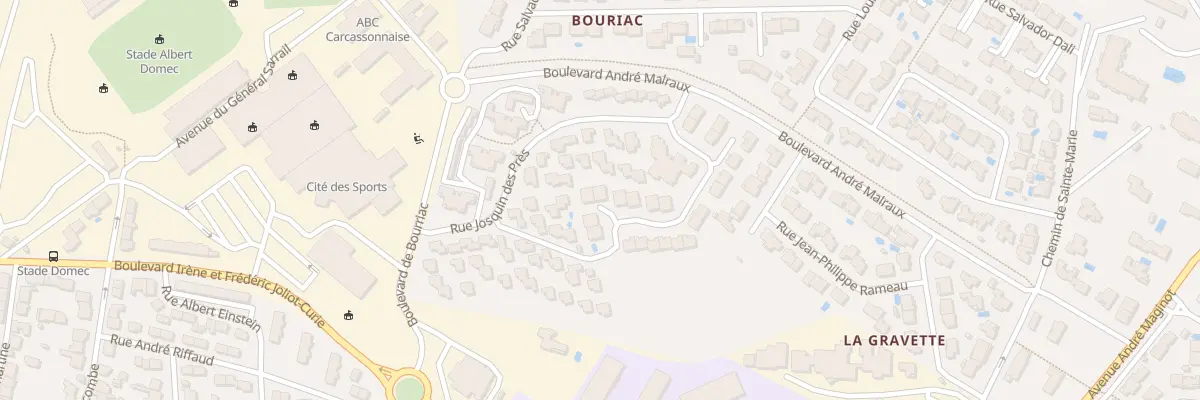 Plan du 31 Rue Joseph de Boismortier à Carcassonne