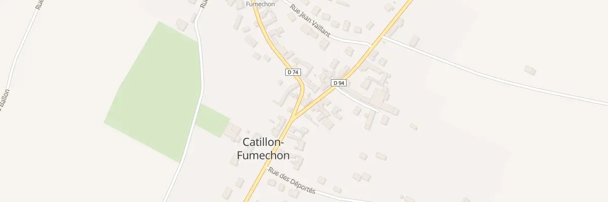 Plan du 128 Rue de Thieux à Catillon-Fumechon
