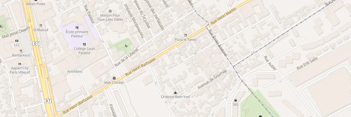 Plan du 80 Rue Henri Barbusse à Villejuif