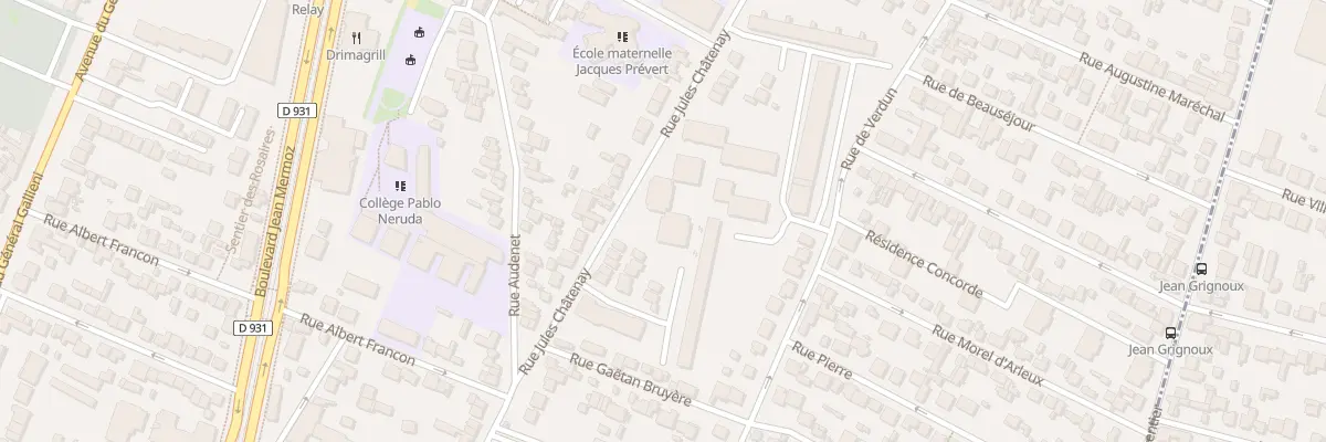 Plan du 64 Rue Jules Châtenay à Saint-Denis