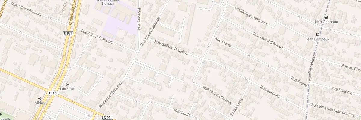 Plan du 14 Rue Gaëtan Bruyère à Saint-Denis