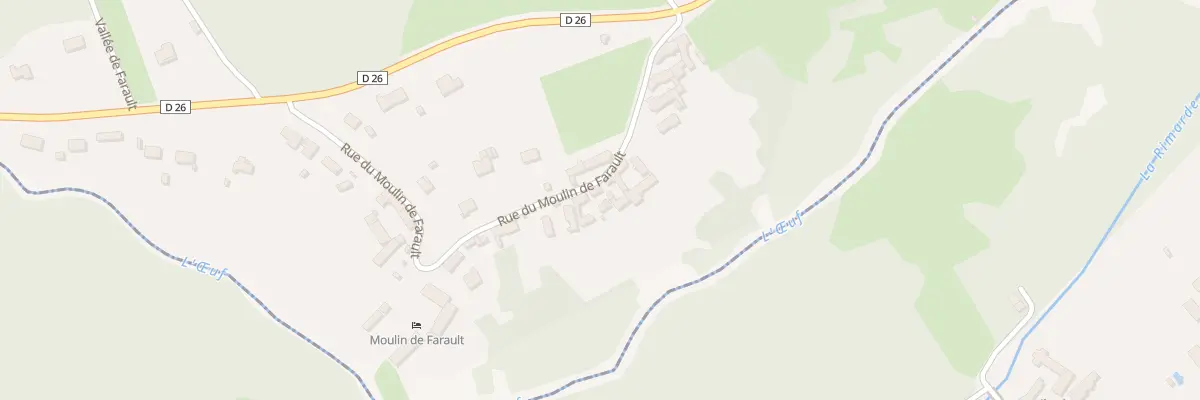 Plan du 13 Rue du Moulin de Farault à Aulnay-la-Rivière