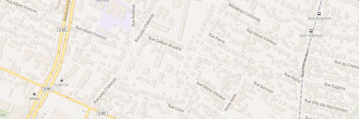 Plan du 16 Rue Gaëtan Bruyère à Saint-Denis