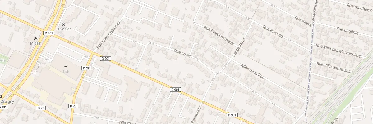 Plan du 16 Rue Louis à Saint-Denis