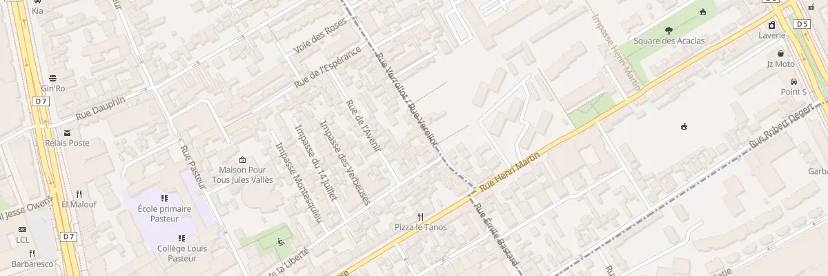 Plan du 1 Rue de la Liberté à Villejuif