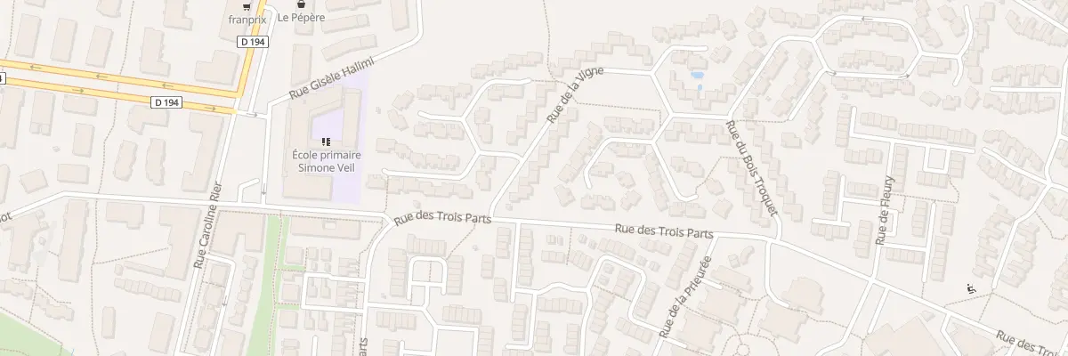 Plan du 4 Rue de la Vigne à Bondoufle