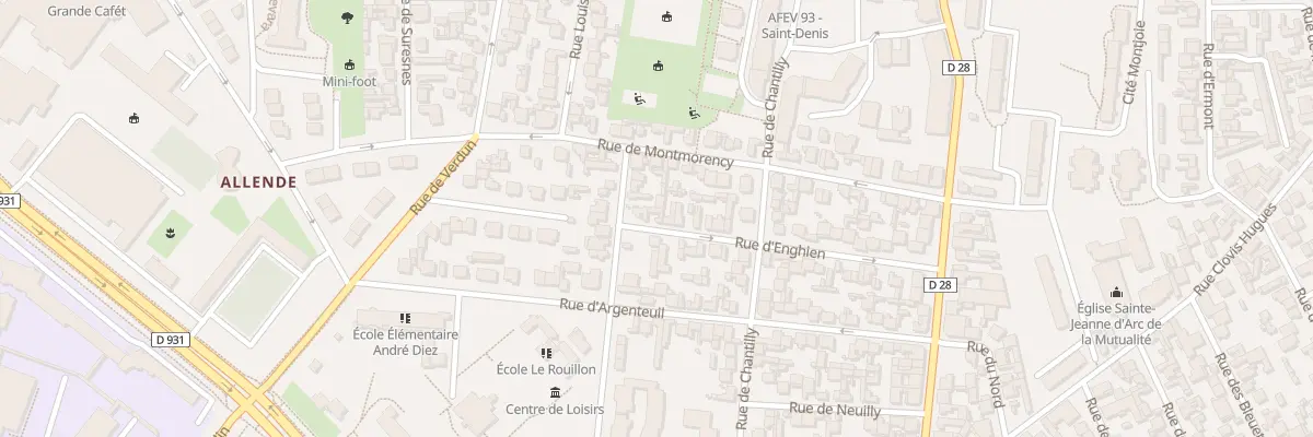 Plan du 36 Rue d’Enghien à Saint-Denis