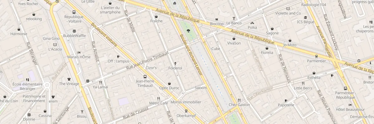 Plan du 117 Bd Richard Lenoir à Paris 11e Arrondissement