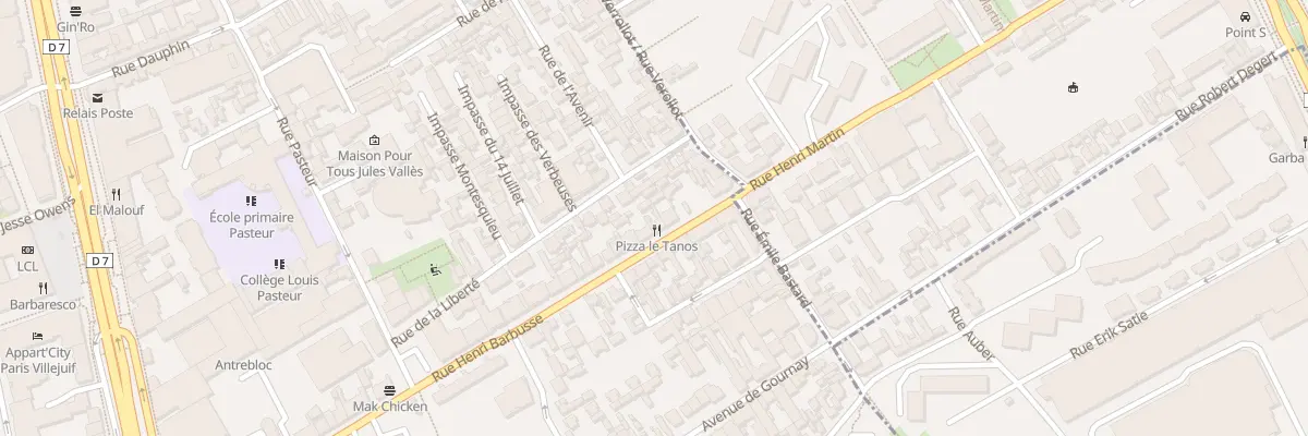 Plan du 75 Rue Henri Barbusse à Villejuif