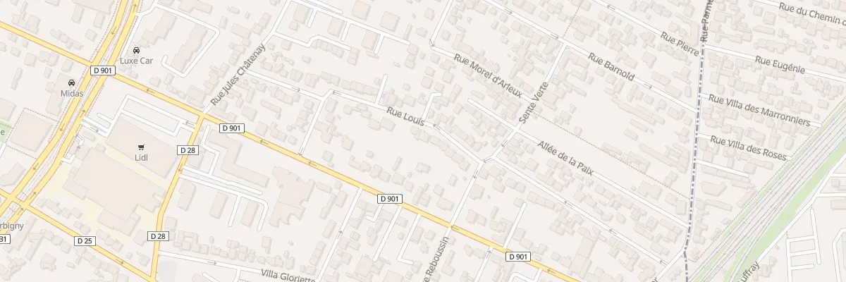 Plan du 18 Rue Louis à Saint-Denis