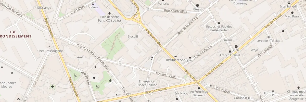 Plan du 56 Rue de Domrémy à Paris 13e Arrondissement