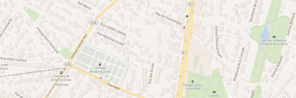 Plan du 7 Rue Frederic Merlet à Juvisy-sur-Orge