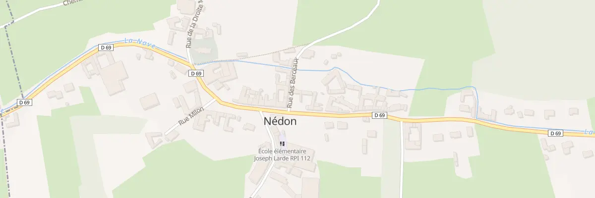 Plan du 2 Rue des Berceaux à Nédon