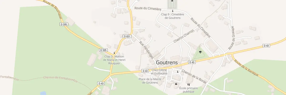 Plan du 5257 Goutrens à Goutrens