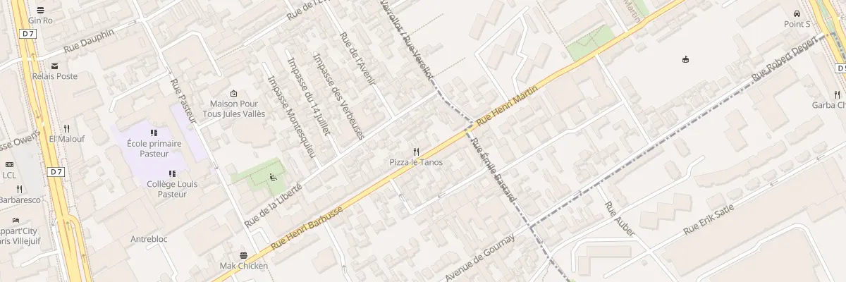 Plan du 75B Rue Henri Barbusse à Villejuif