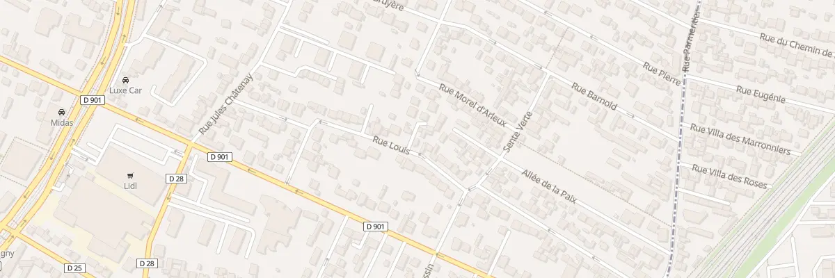 Plan du 25 Rue Louis à Saint-Denis