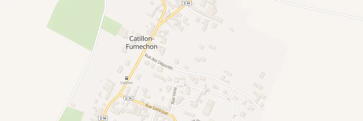 Plan du 72 Rue des Déportés à Catillon-Fumechon