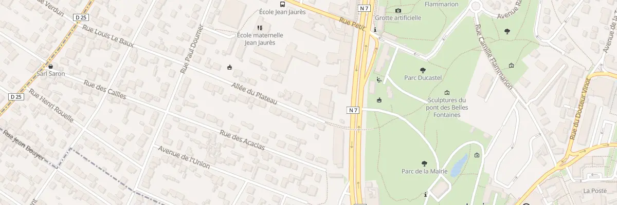 Plan du 4 All du Plateau à Juvisy-sur-Orge