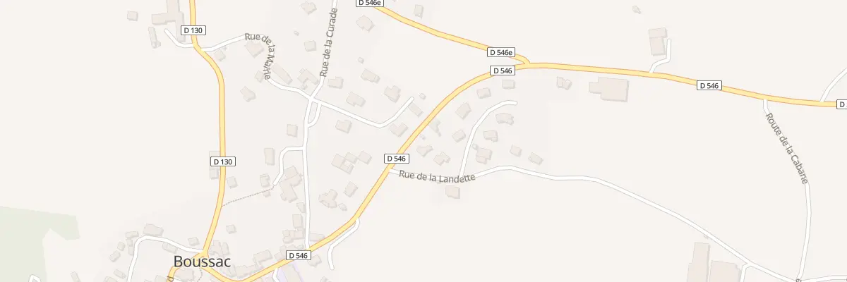Plan du 5277 Rue de la Landette à Boussac
