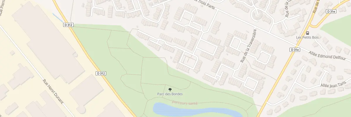 Plan du 22 Rue de la Sente des Bordes à Bondoufle