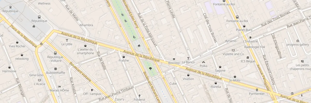 Plan du 138 Bd Richard Lenoir à Paris 11e Arrondissement