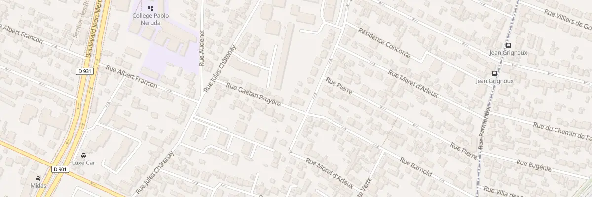Plan du 15 Rue Gaëtan Bruyère à Saint-Denis