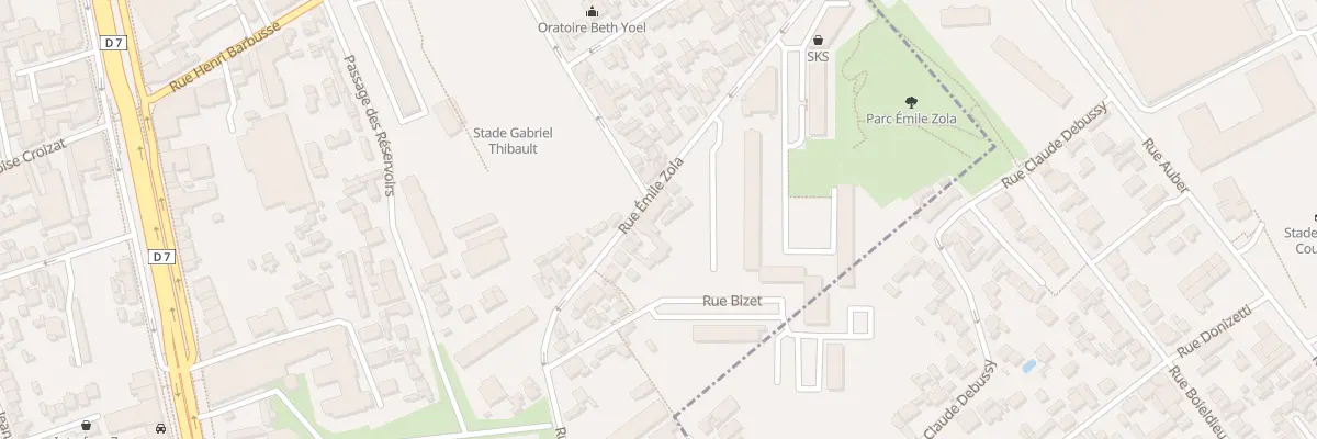 Plan du 47 Rue Emile Zola à Villejuif