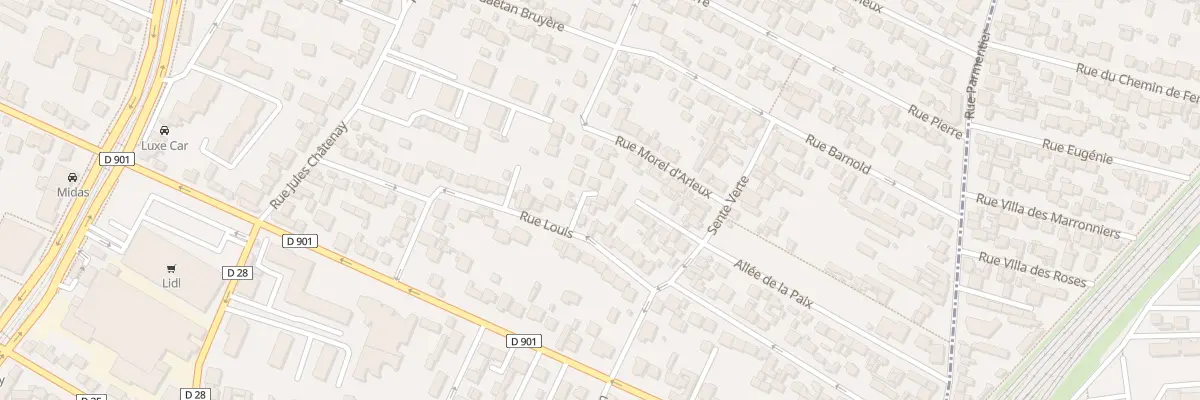 Plan du 23 Rue Louis à Saint-Denis