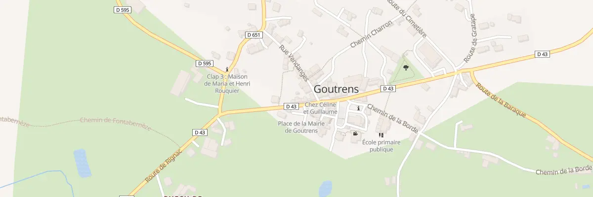 Plan du 5246 Goutrens à Goutrens