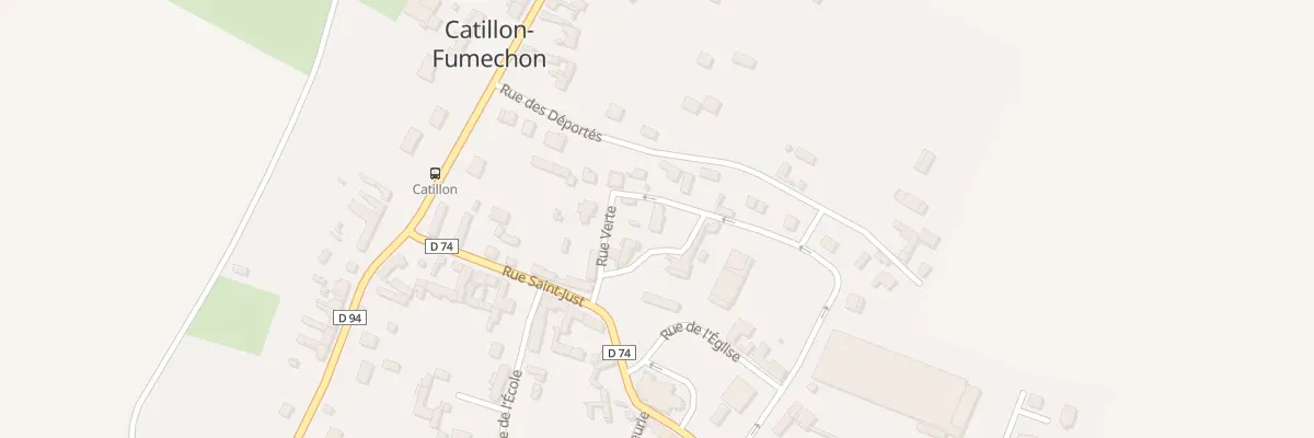 Plan du 59 Rue de la Place à Catillon-Fumechon