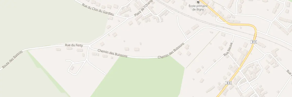 Plan du 5 Che des Buissons à Vallenay