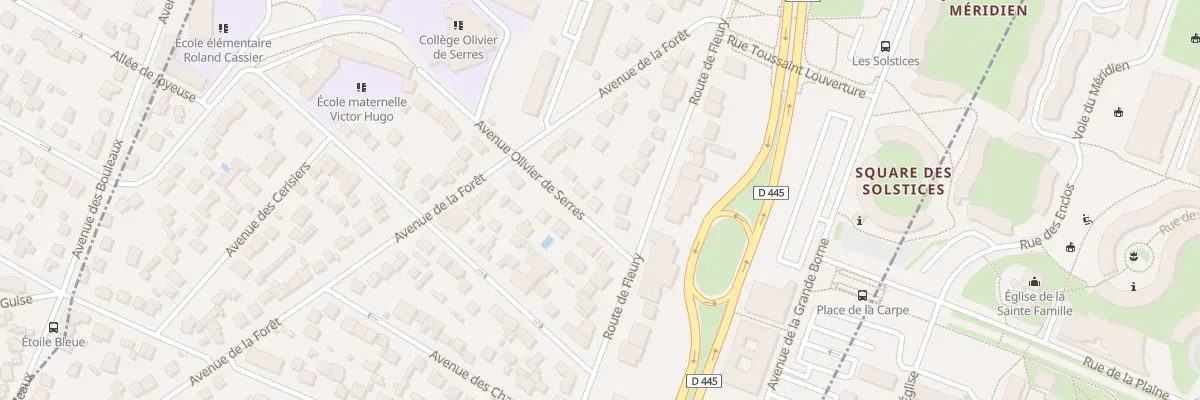 Plan du 4 Av Olivier de Serres à Viry-Châtillon
