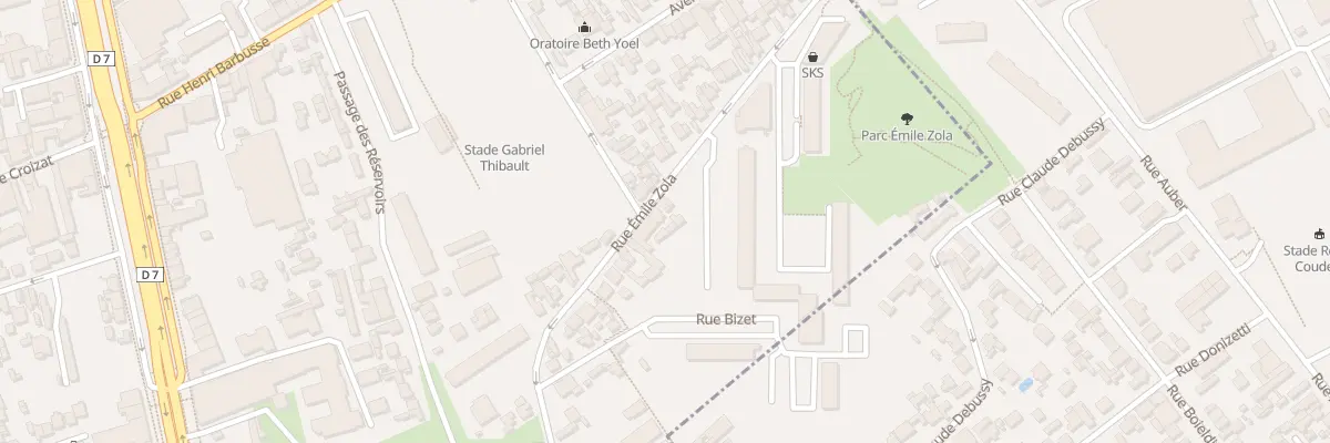 Plan du 45 Rue Emile Zola à Villejuif