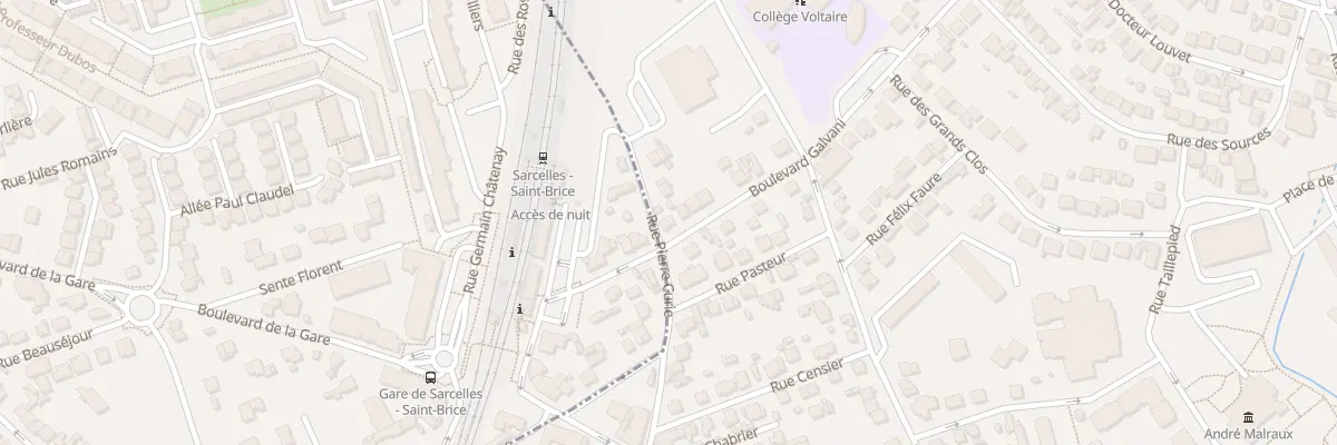 Plan du 46 Bd du Docteur Galvani à Sarcelles