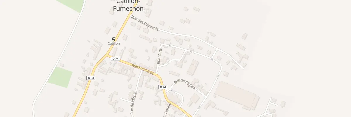 Plan du 61 Rue de la Place à Catillon-Fumechon