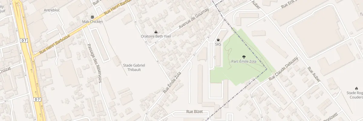 Plan du 32 Rue Emile Zola à Villejuif