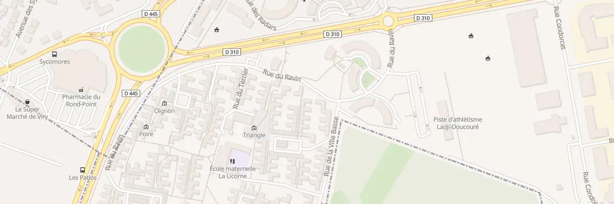 Plan du 8 All de la Marelle à Grigny