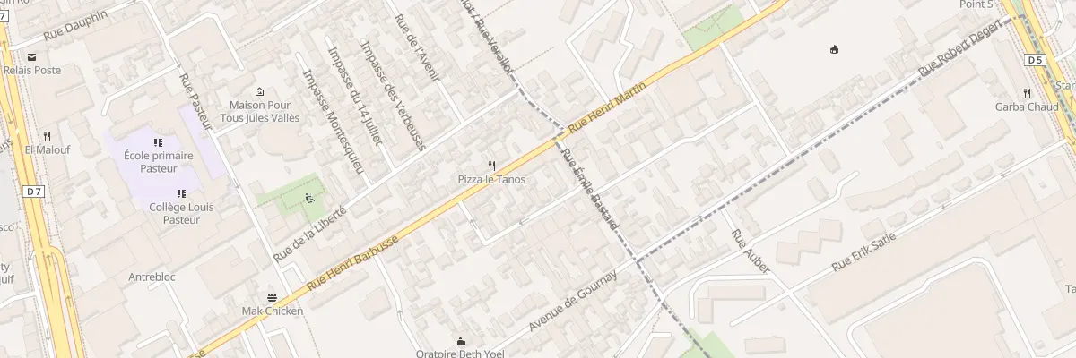 Plan du 96 Rue Henri Barbusse à Villejuif