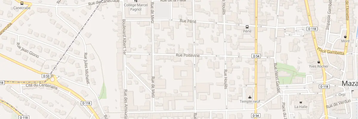 Plan du 23 Rue Poitevine à Mazamet