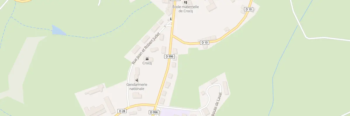 Plan du 3 Rte de la Bourboule à Crocq