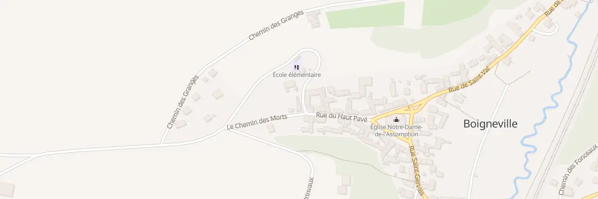 Plan du 23 Rue du Haut Pavé à Boigneville