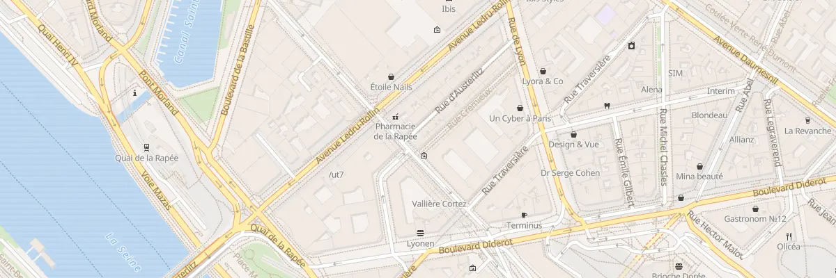 Plan du 232 Rue de Bercy à Paris 12e Arrondissement